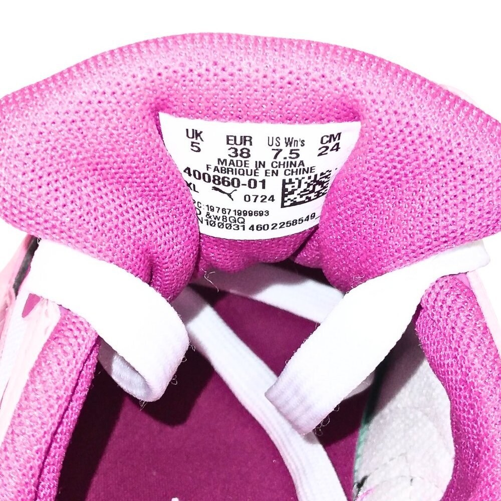 WOMEN'S PUMA VOYAGE PINK, WHITE & BLACK GYM SHOES - SIZE 7.5 - Picture 6 of 6